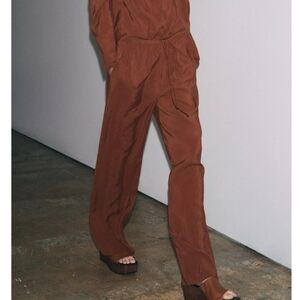Elegant Brown Jumpsuit
